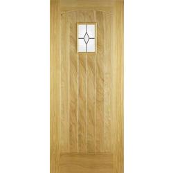 Cottage Diamond Solid Oak External Door